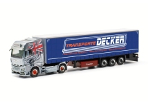 Herpa 317313 - H0 - MAN TGX GX Planen-Sattelzug Decker Düren